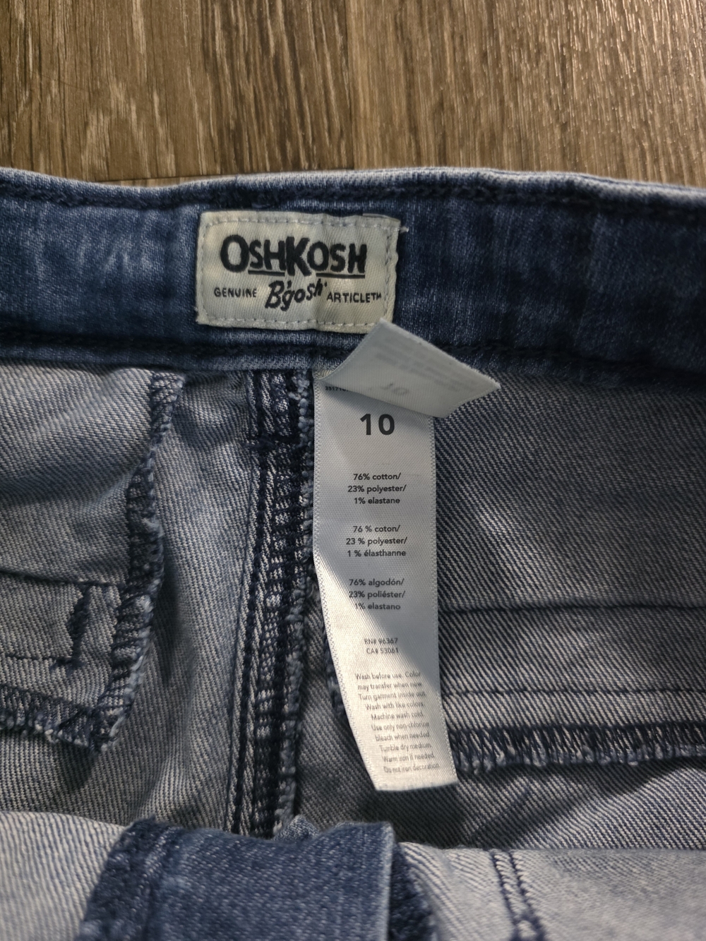 OshKosh B'gosh Light and Medium Blue Kids Denim Shorts